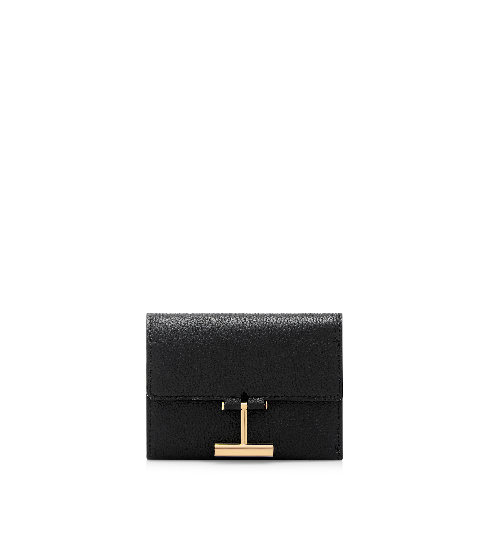 GRAIN LEATHER TARA COMPACT WALLET | TOM FORD Fashion