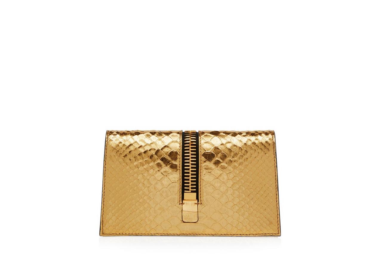 LAMINATED PYTHON JENNIFER MINI BAG ON CHAIN image number 2