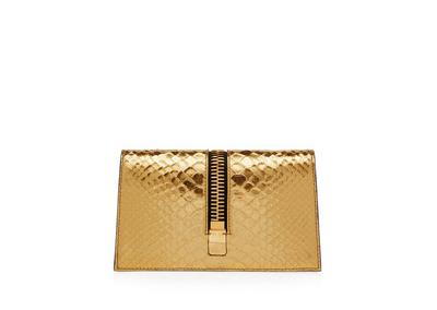 LAMINATED PYTHON JENNIFER MINI BAG ON CHAIN image number 2