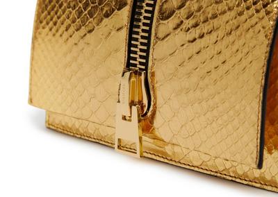 LAMINATED PYTHON JENNIFER MINI BAG ON CHAIN image number 4