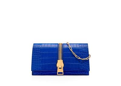 STAMPED CROC LEATHER JENNIFER MINI BAG ON CHAIN image number 0