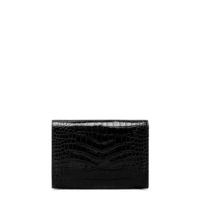 SHINY STAMPED CROCODILE LEATHER MINI BAG image number 2