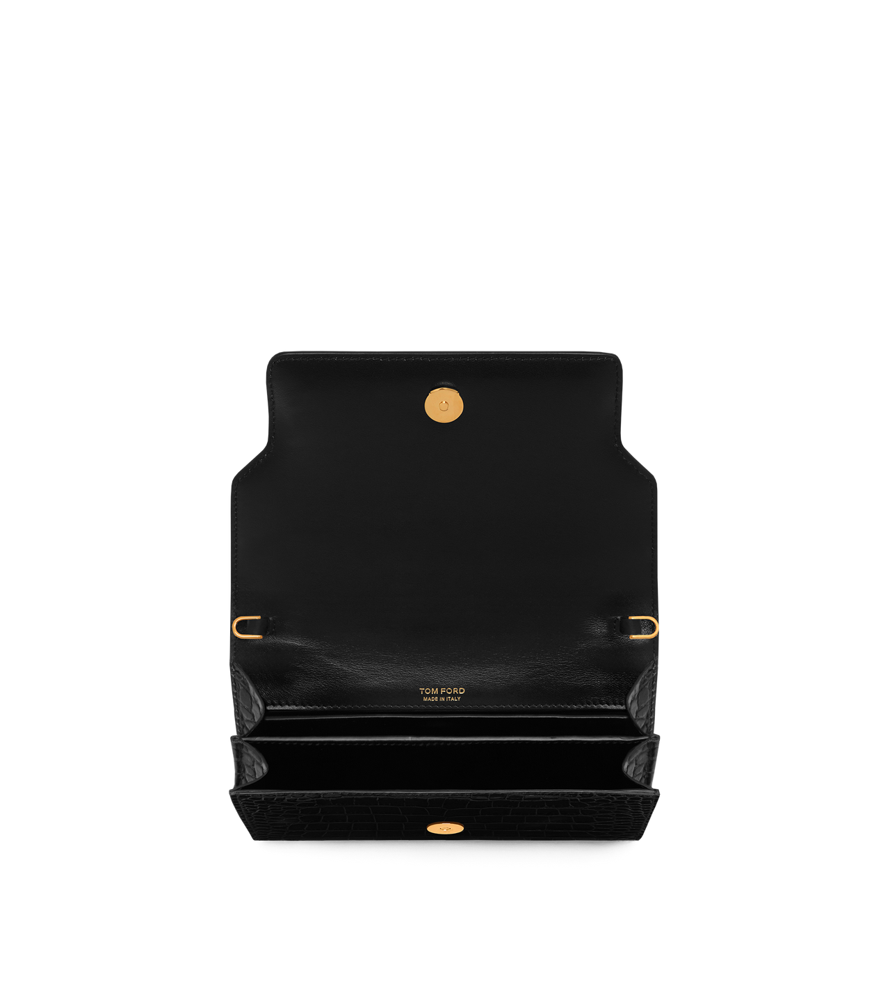 SHINY STAMPED CROCODILE LEATHER MINI BAG image number 3