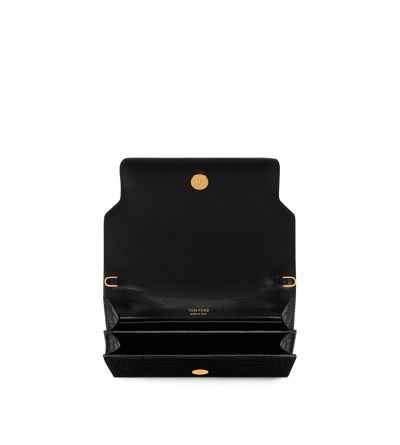 SHINY STAMPED CROCODILE LEATHER MINI BAG image number 3