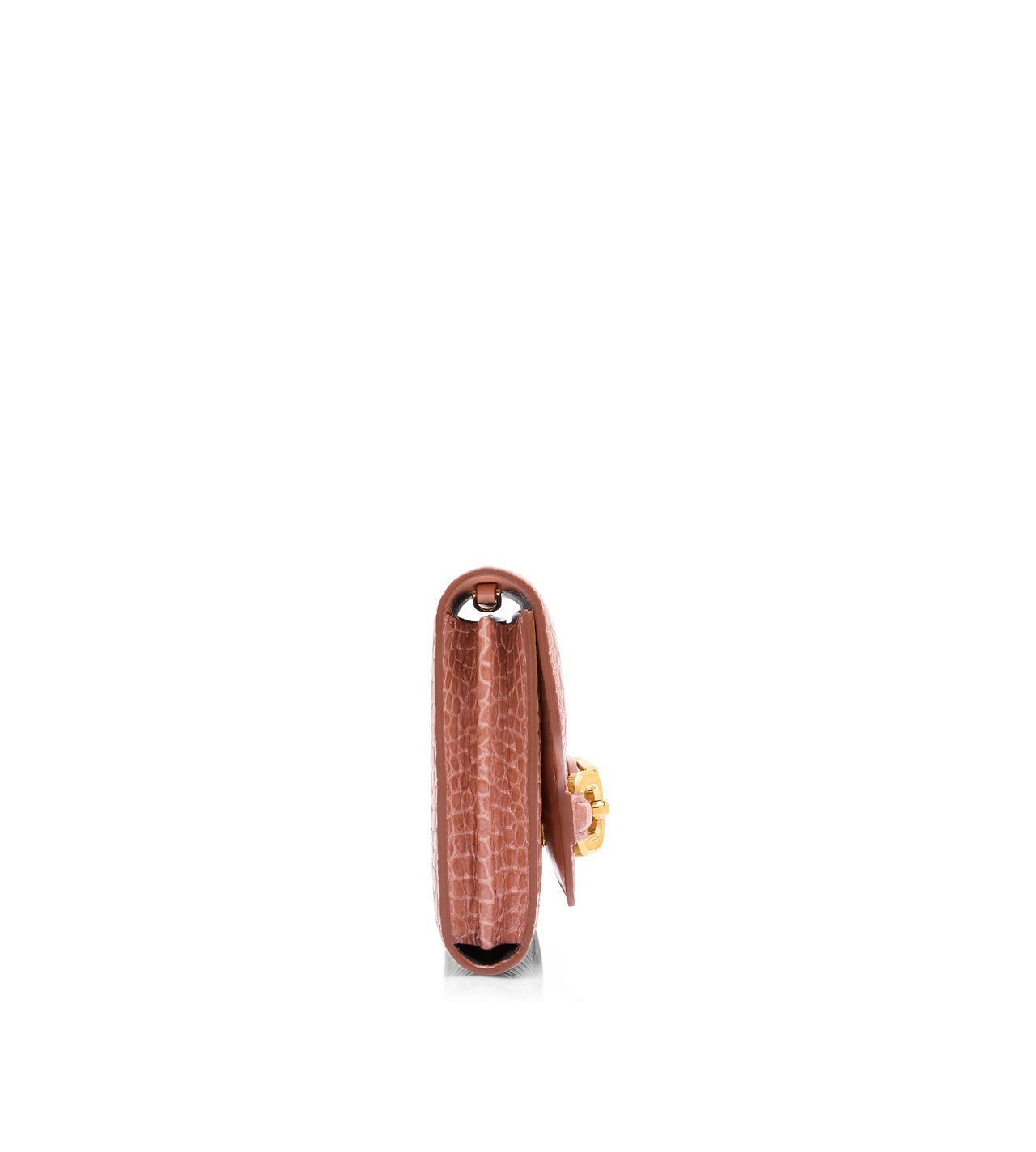 SHINY STAMPED CROCODILE LEATHER MINI BAG image number 1