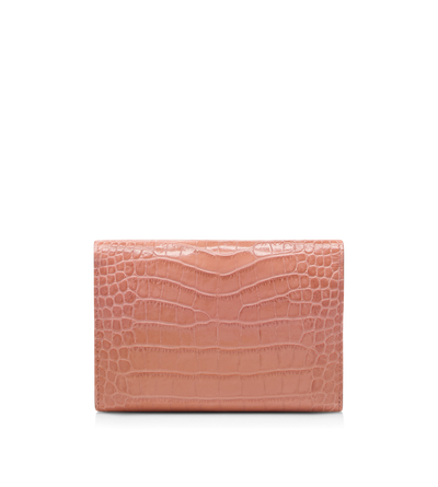 SHINY STAMPED CROCODILE LEATHER MINI BAG image number 2