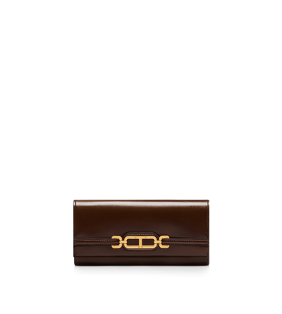 PALMELLATO-EFFECT LEATHER CONTINENTAL WALLET image number 0