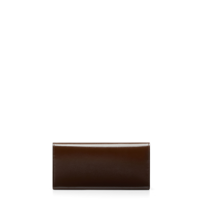PALMELLATO-EFFECT LEATHER CONTINENTAL WALLET image number 1