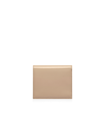 PALMELLATO-EFFECT LEATHER COMPACT WALLET image number 1