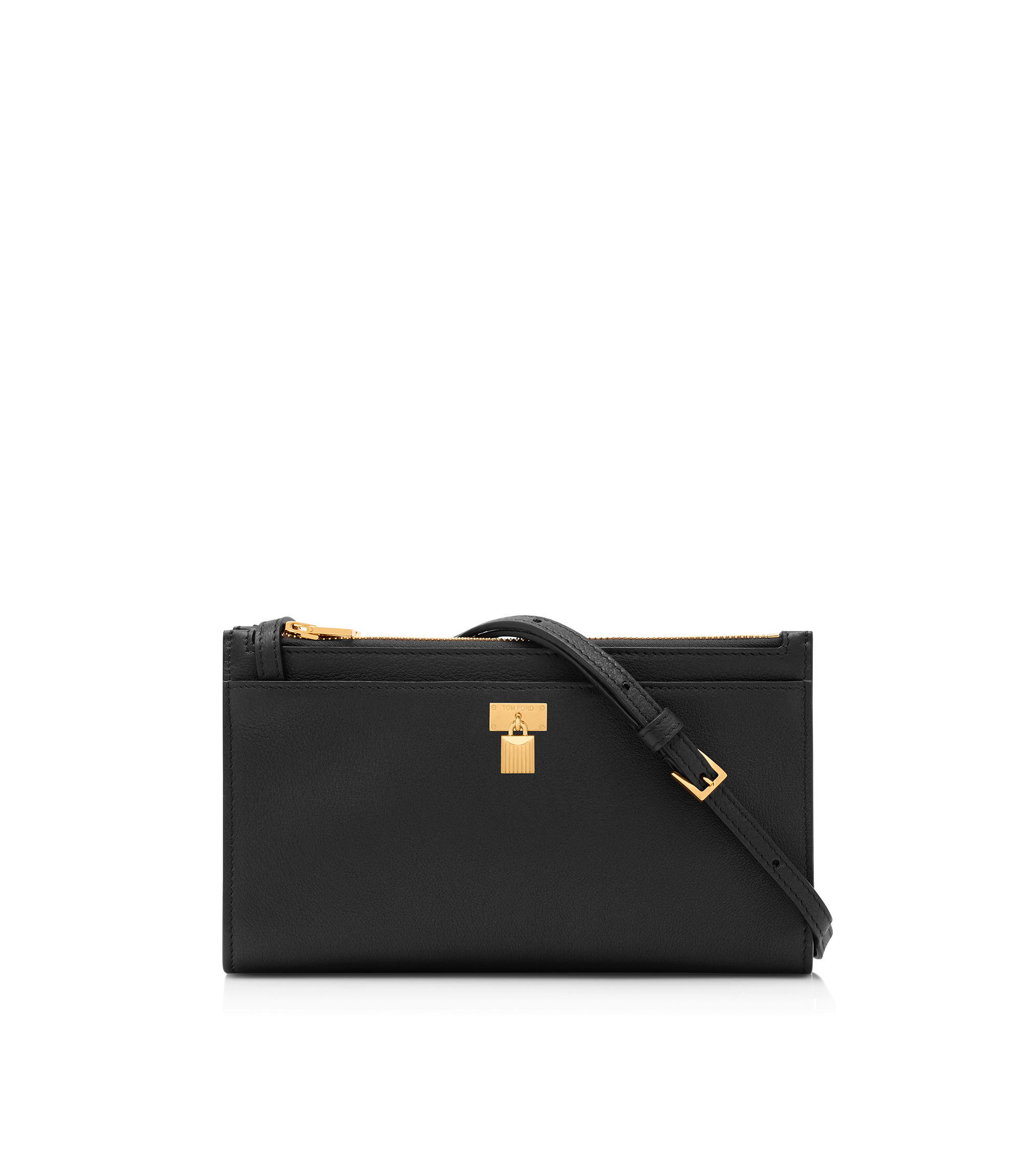 NATURAL GRAIN LEATHER PADLOCK MINI BAG ON STRAP