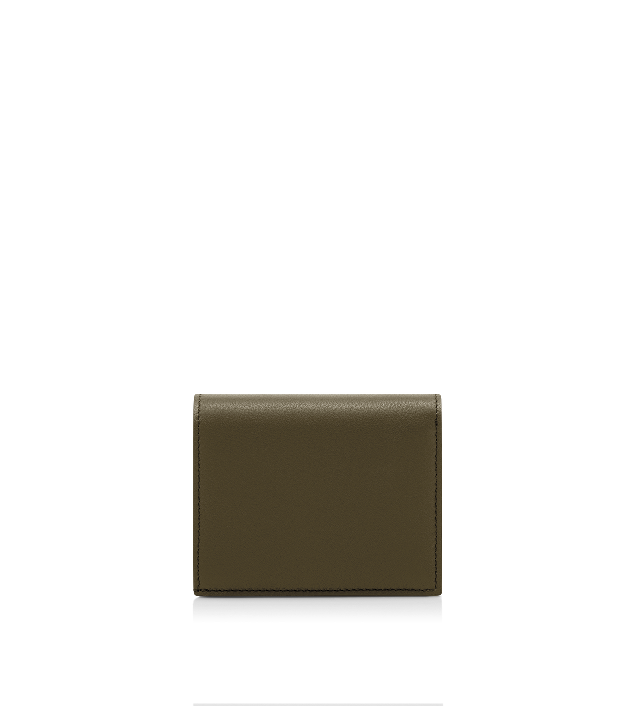 NATURAL GRAIN LEATHER PADLOCK COMPACT WALLET image number 1