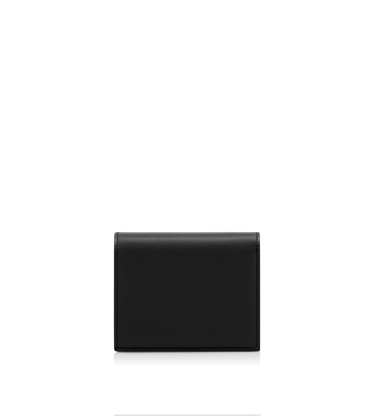NATURAL GRAIN LEATHER PADLOCK COMPACT WALLET image number 1