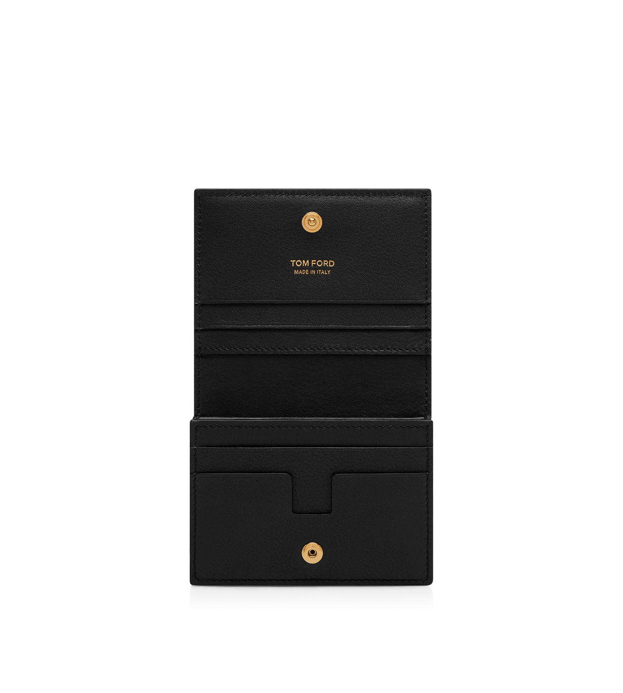 NATURAL GRAIN LEATHER PADLOCK COMPACT WALLET image number 2