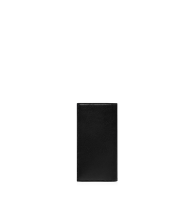 SUPPLE GRAIN LEATHER VERTICAL WALLET image number 2