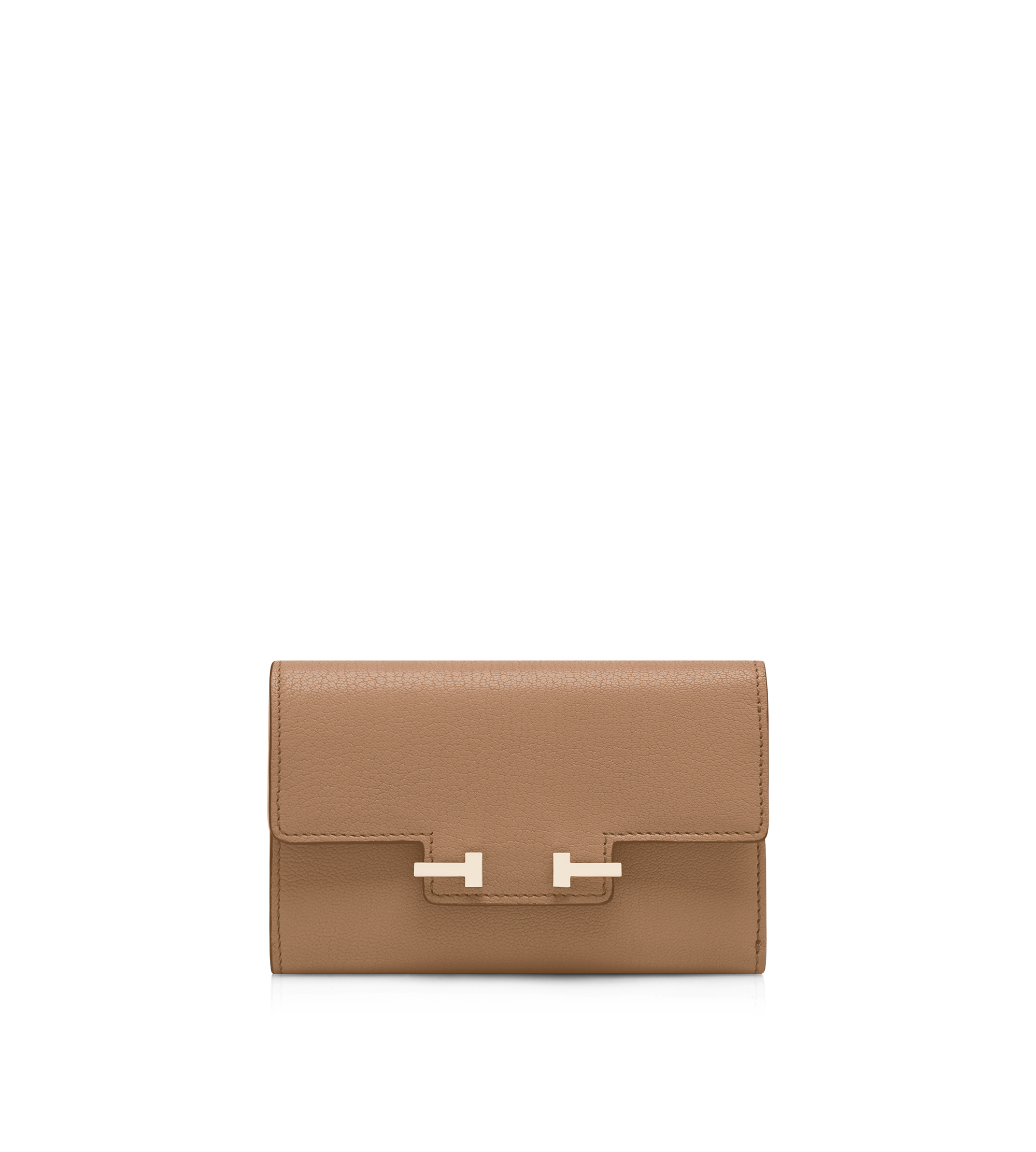 SUPPLE GRAIN LEATHER AUBE COMPACT WALLET | TOM FORD Fashion