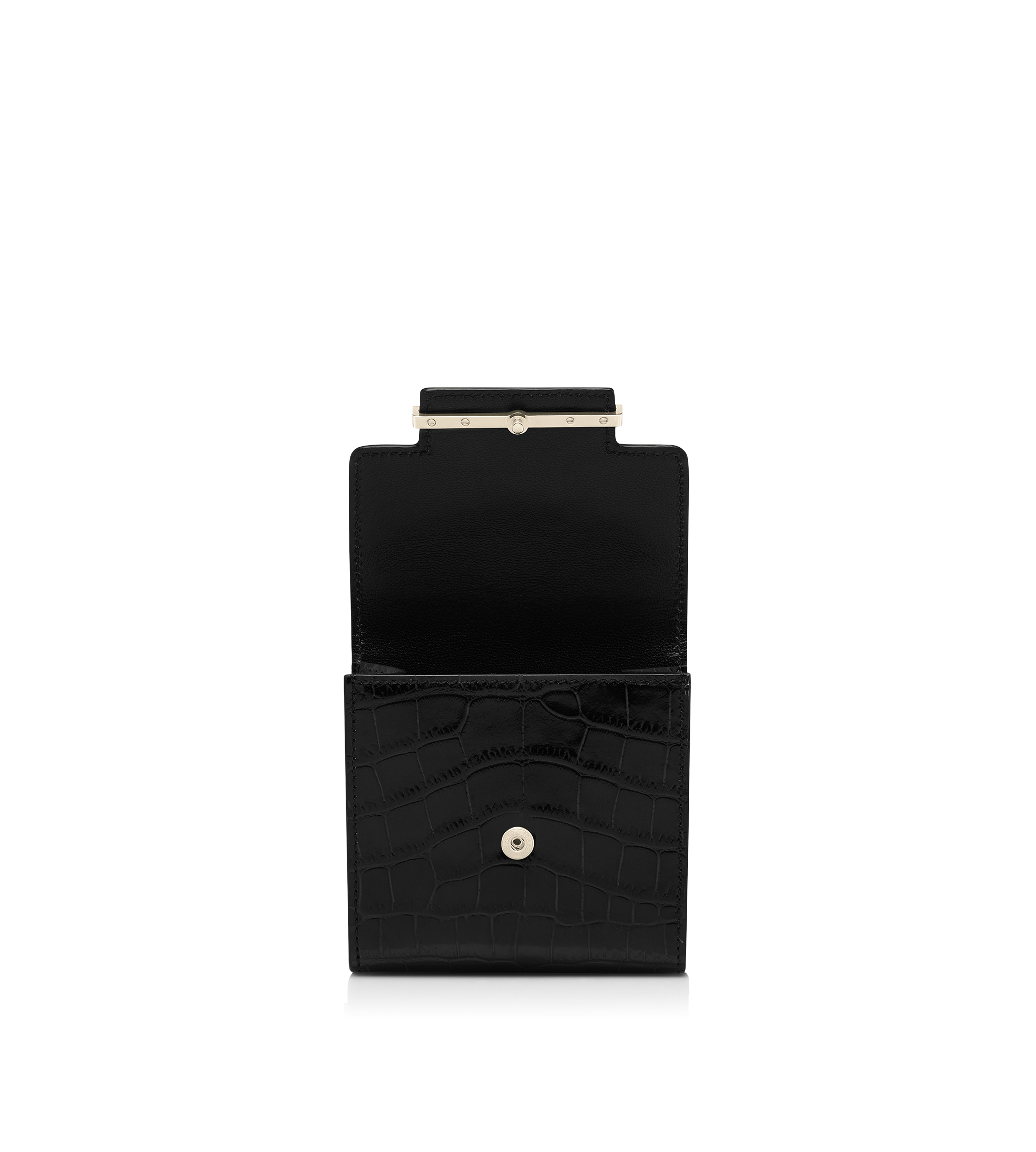 SOFT PRINTED CROCODILE LEATHER AUBE CARD HOLDER