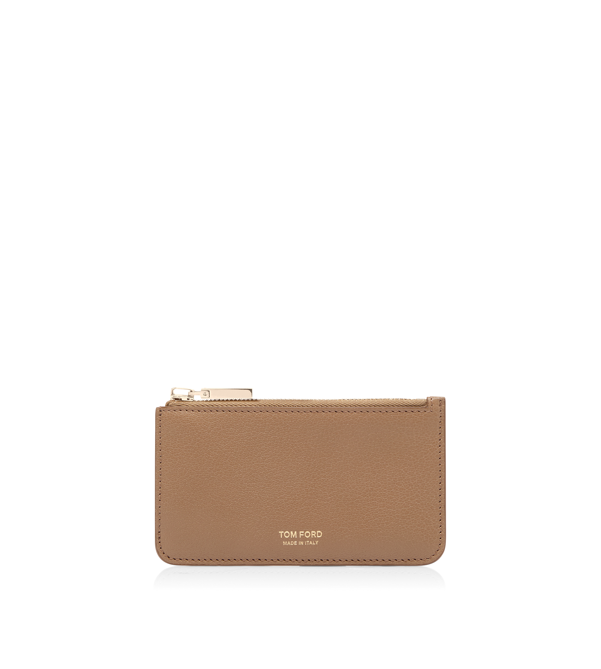 SUPPLE GRAIN LEATHER ZIPPED CARD HOLDER | TOM FORD Fashion