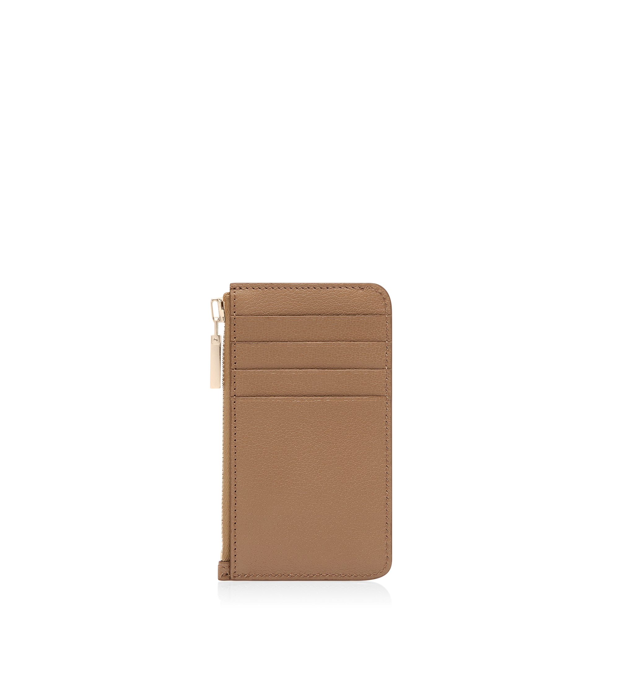 SUPPLE GRAIN LEATHER ZIPPED CARD HOLDER | TOM FORD Fashion
