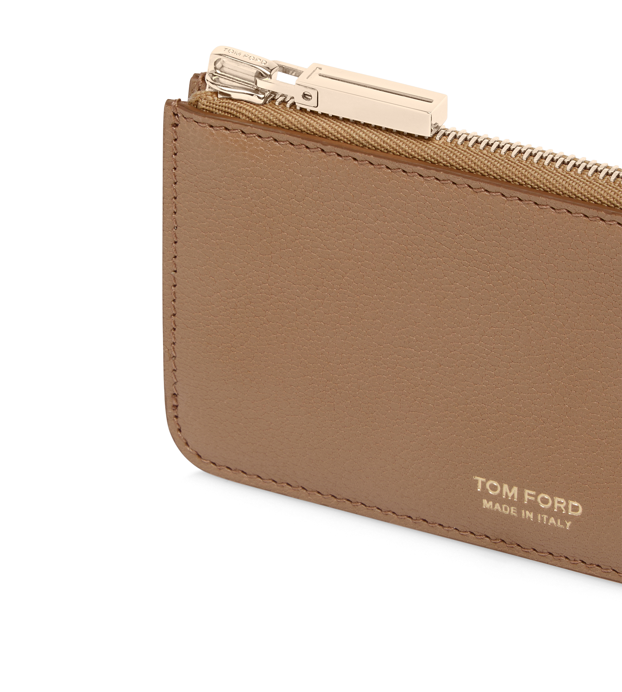 SUPPLE GRAIN LEATHER ZIPPED CARD HOLDER | TOM FORD Fashion