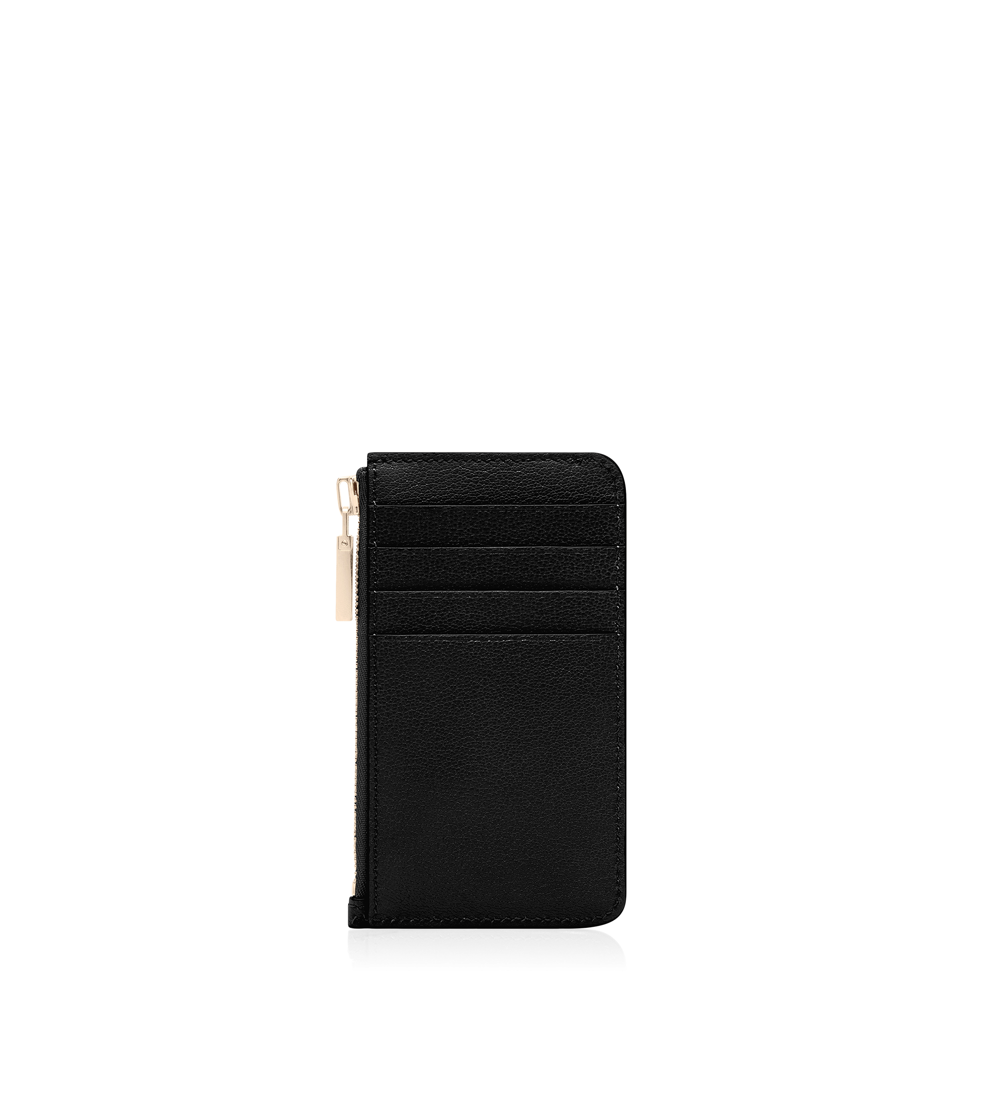 SUPPLE GRAIN LEATHER ZIPPED CARD HOLDER | TOM FORD Fashion