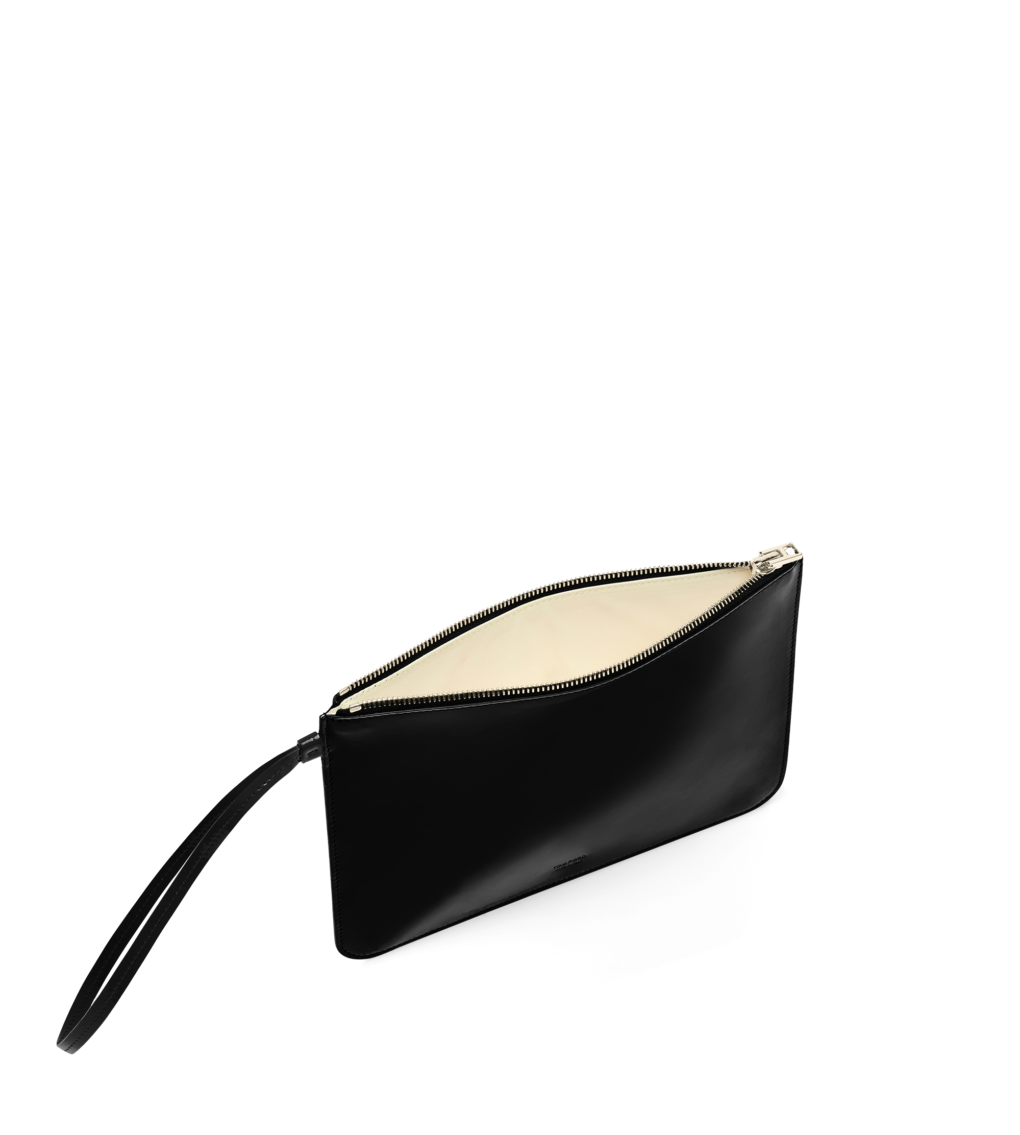 PATENT LEATHER BLADE ZIPPED WRISTLET POUCH | TOM FORD Fashion