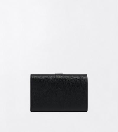 TOM FORD LEATHER BLACK GRAIN LEATHER KARA COMPACT WALLET