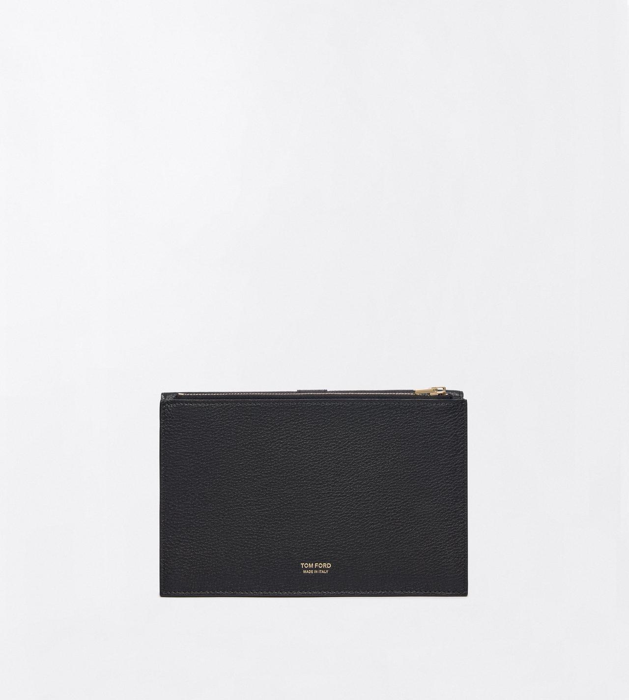 TOM FORD LEATHER BLACK GRAIN LEATHER KARA MINI BAG ON CHAIN