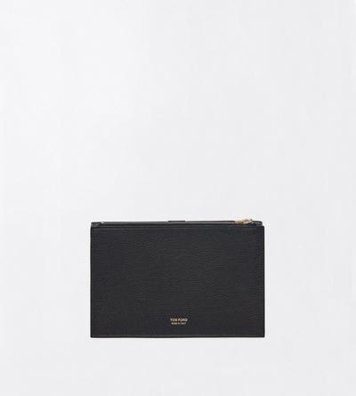 TOM FORD LEATHER BLACK GRAIN LEATHER KARA MINI BAG ON CHAIN