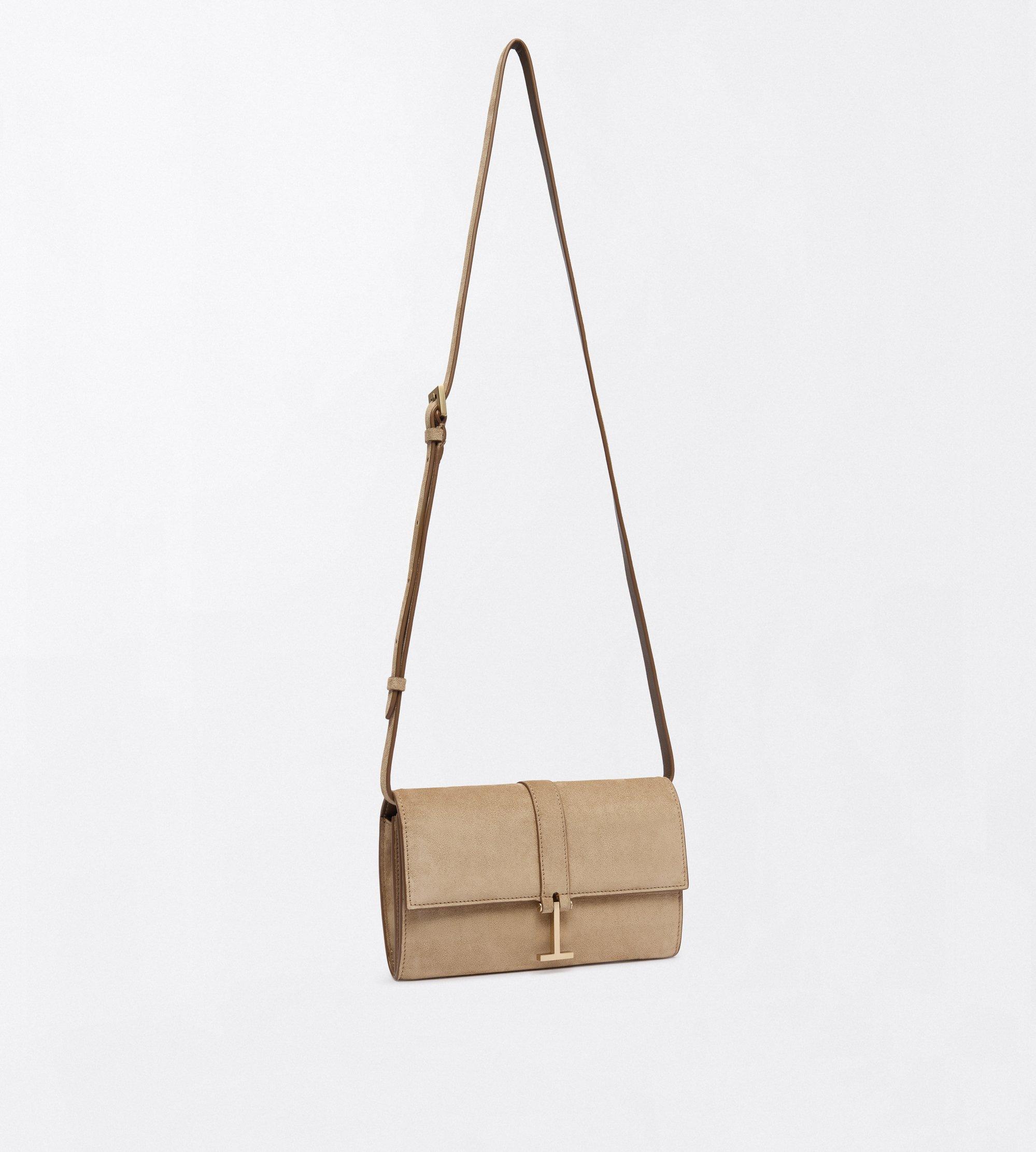 SUEDE LEATHER KARA WALLET ON STRAP