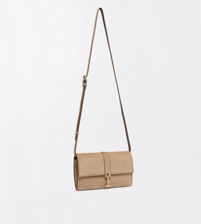 TOM FORD LEATHER AMPHORA SUEDE LEATHER KARA WALLET ON STRAP