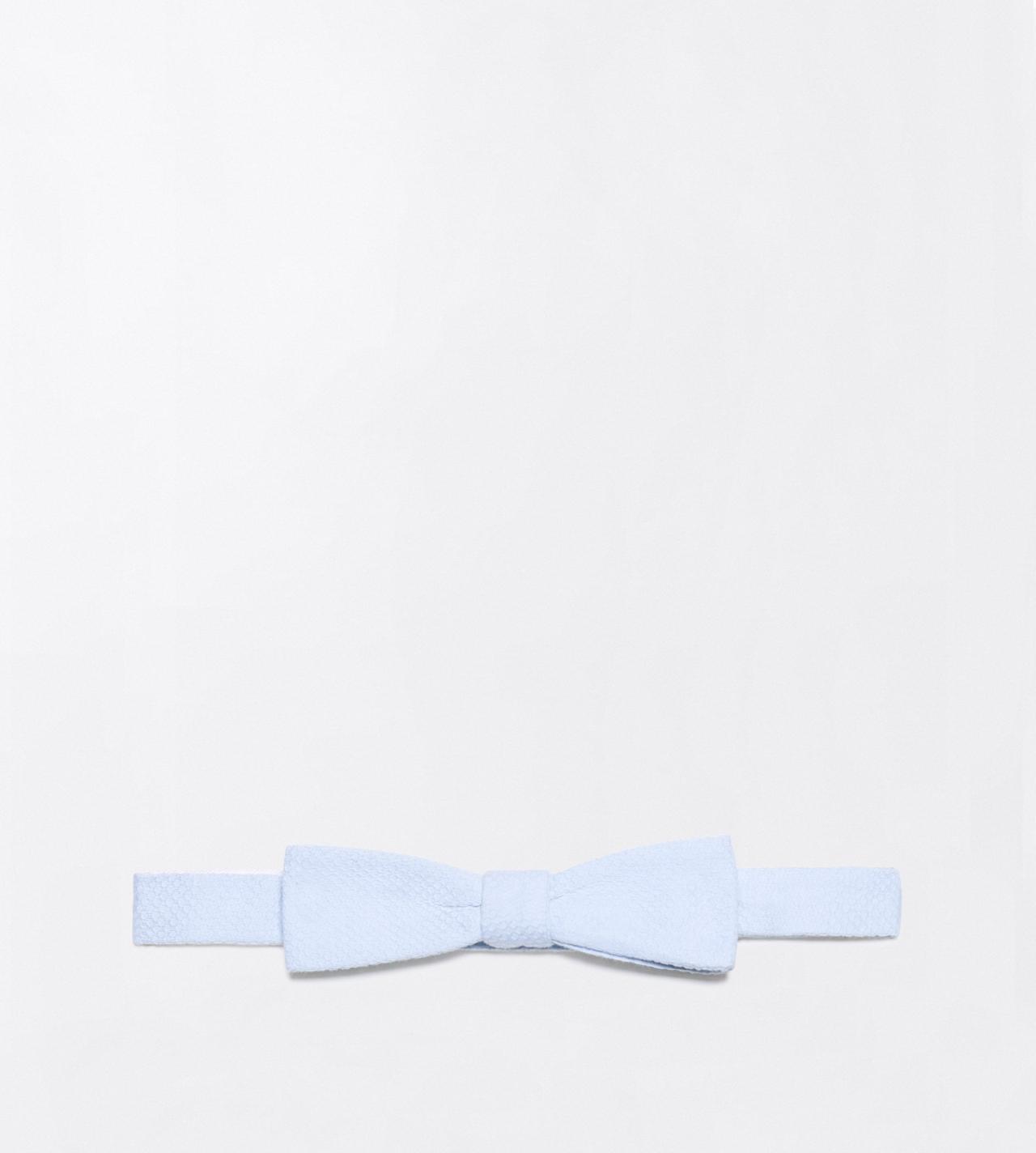 TOM FORD COTTON POWDER BLUE PIQUET BOW TIE