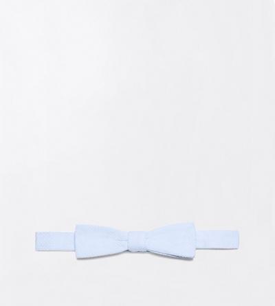 TOM FORD COTTON POWDER BLUE PIQUET BOW TIE