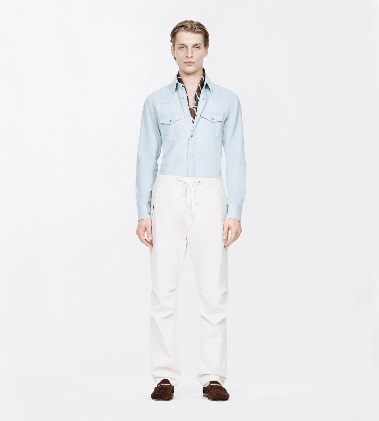 TOM FORD COTTON ECRU TWILL CLEAN CARGO