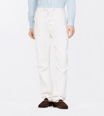 TOM FORD COTTON ECRU TWILL CLEAN CARGO