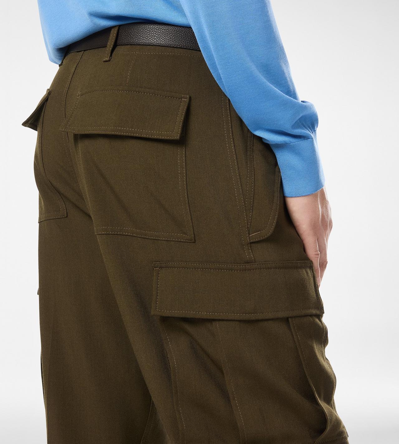 WOOL CASHMERE SILK REPS CARGO PANT image number 1