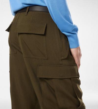 WOOL CASHMERE SILK REPS CARGO PANT image number 1