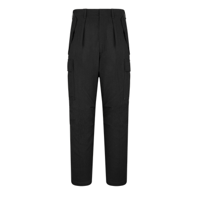 TOM FORD WOOL SILK BLEND BLACK WOOL CASHMERE SILK REPS CARGO PANT