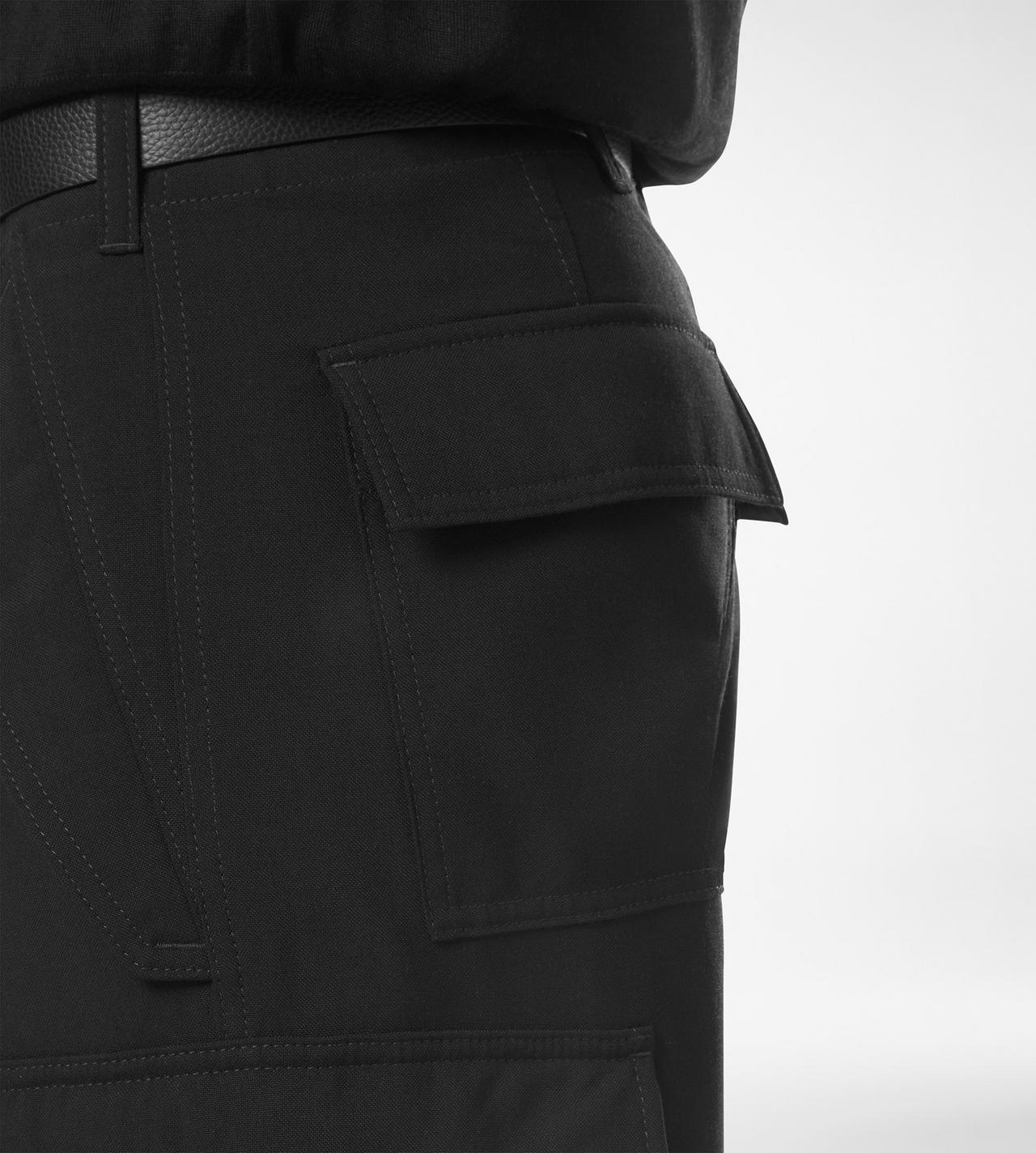 TOM FORD WOOL SILK BLEND BLACK WOOL CASHMERE SILK REPS CARGO PANT