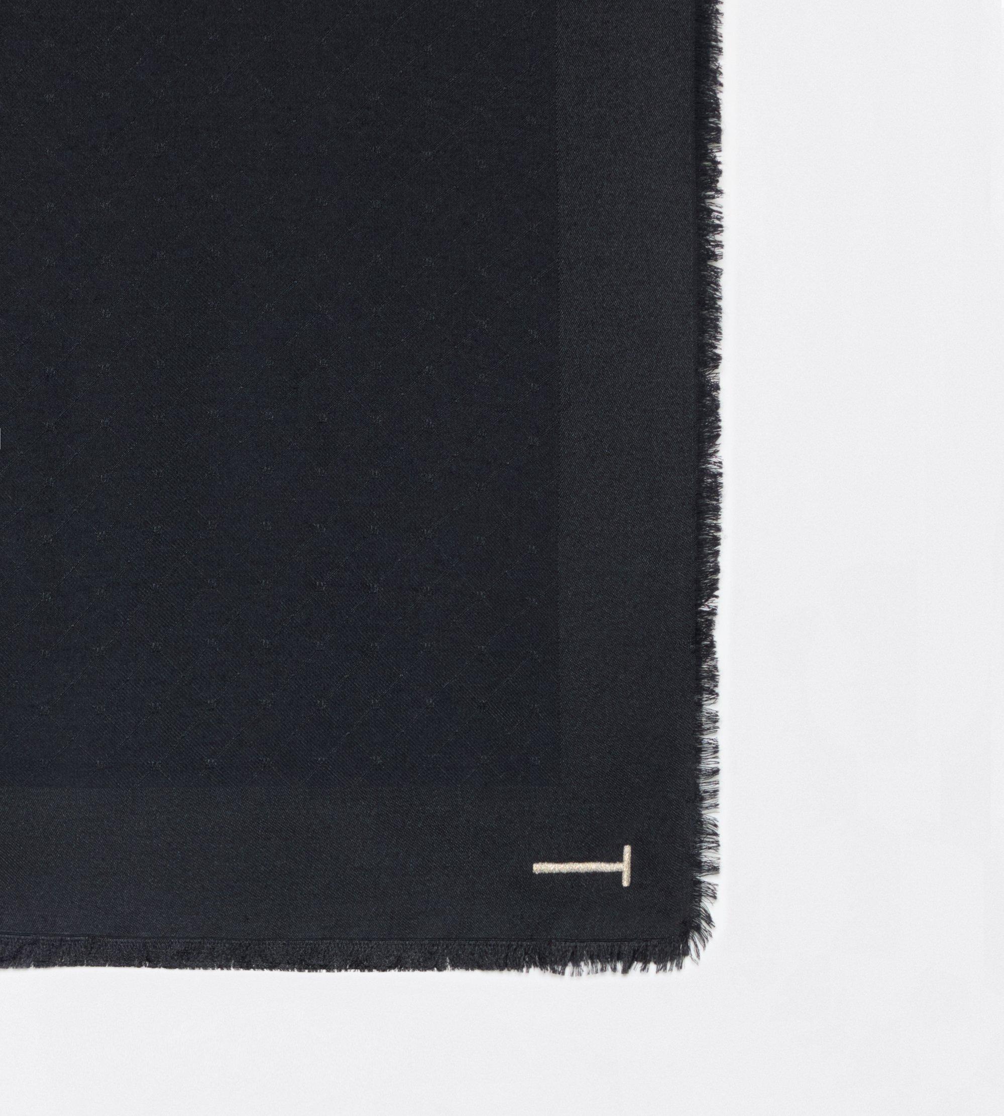 TF ALL OVER LOGO SILK CASHMERE SHAWL | TOM FORD Fashion