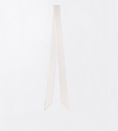 TOM FORD  OFF WHITE + GOLD SOFT ACCESSORIES SCARF