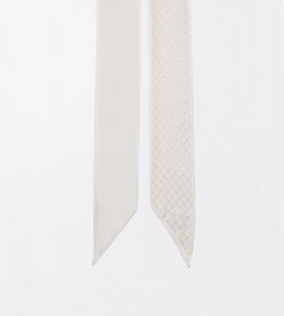 TOM FORD  OFF WHITE + GOLD SOFT ACCESSORIES SCARF