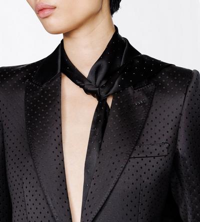 TOM FORD  BLACK SOFT ACCESSORIES SCARF