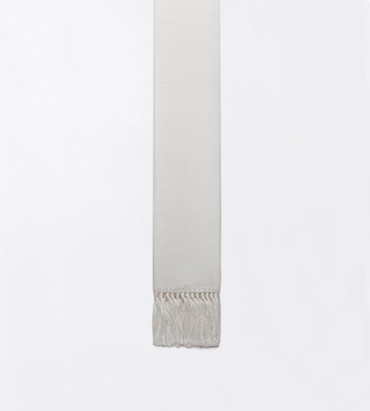 TOM FORD SILK OFF WHITE SILK FAILLE SCARF