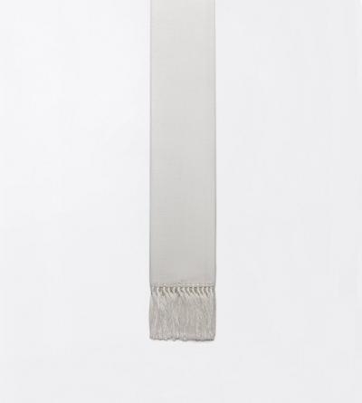 TOM FORD SILK OFF WHITE SILK FAILLE SCARF