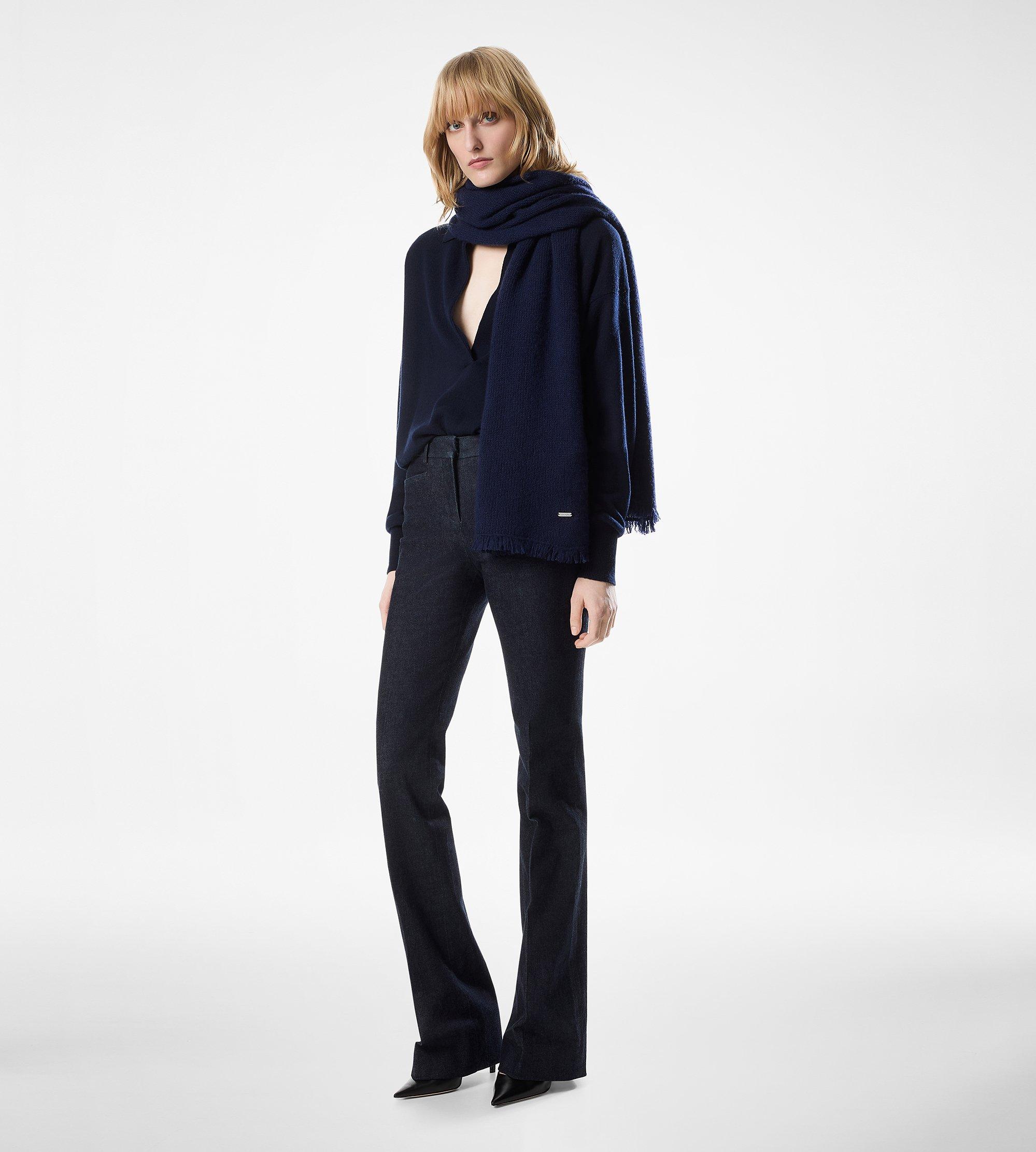 SCARF WITH TOM FORD METAL PLAQUE