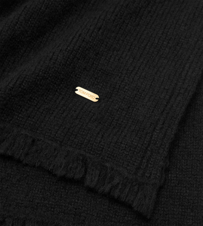 SCARF WITH TOM FORD METAL PLAQUE image number 1
