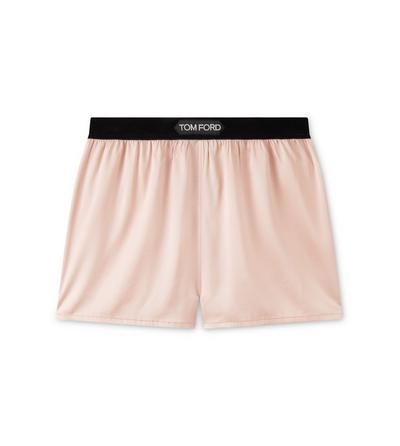 STRETCH SILK SATIN BOXER SHORTS  image number 0