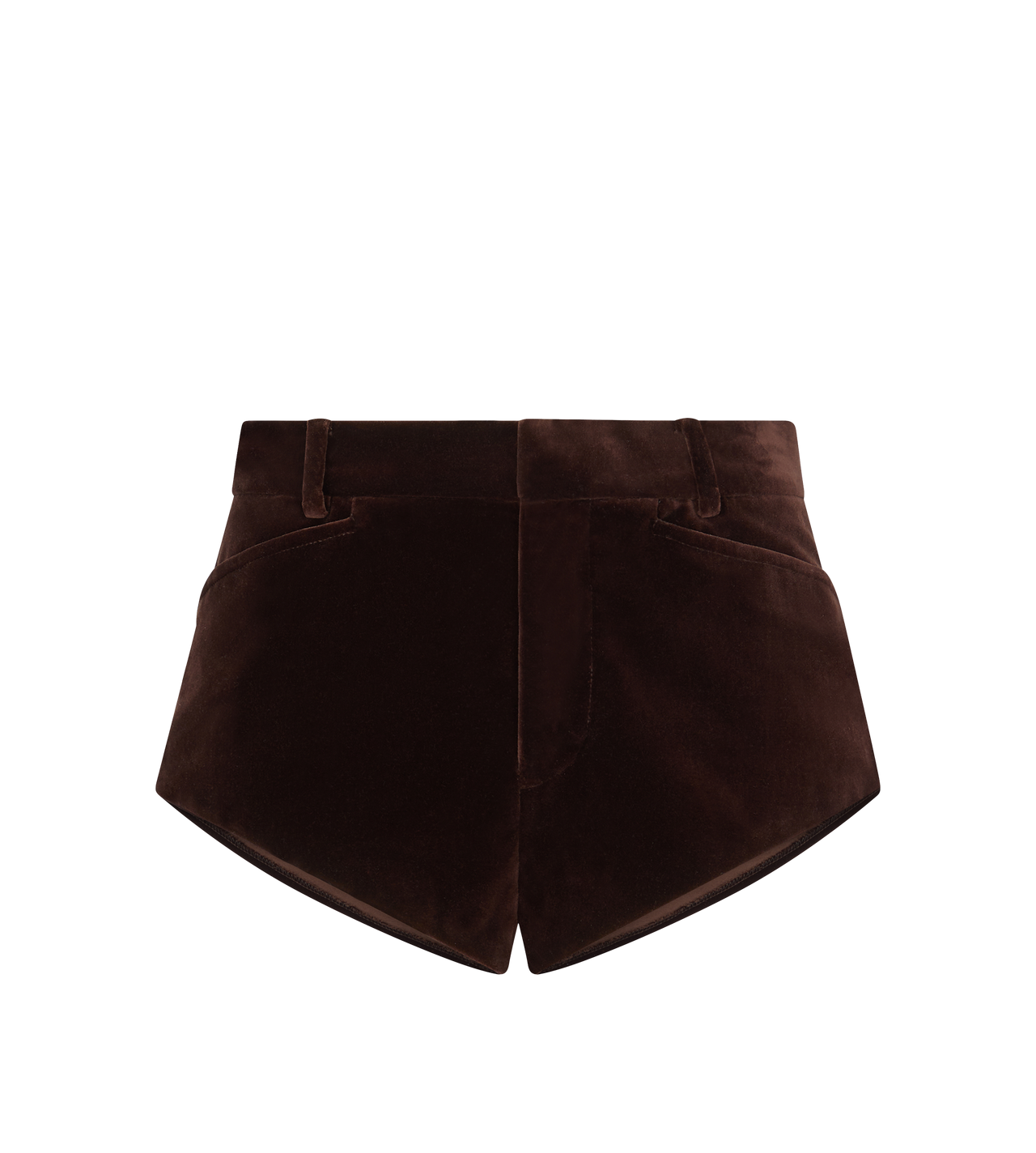 COTTON VELVET MINI SHORTS image number 0