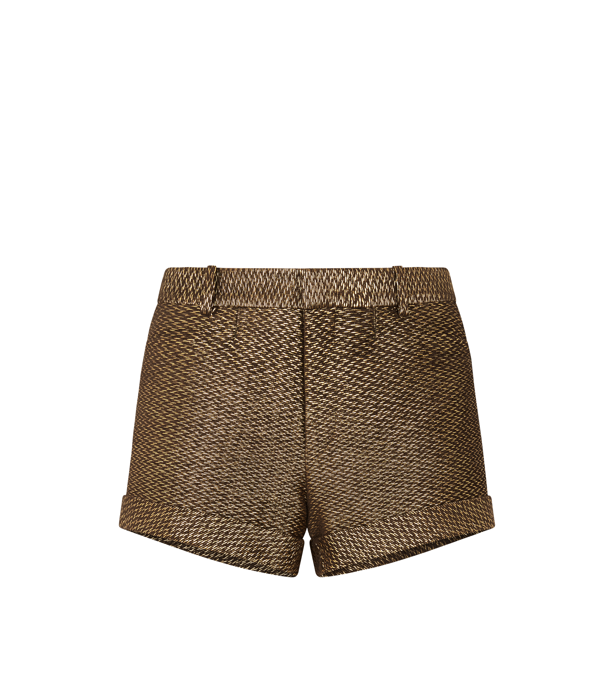 Lace Hem Relaxed Shorts (00TR06-BLACK-WHITE)