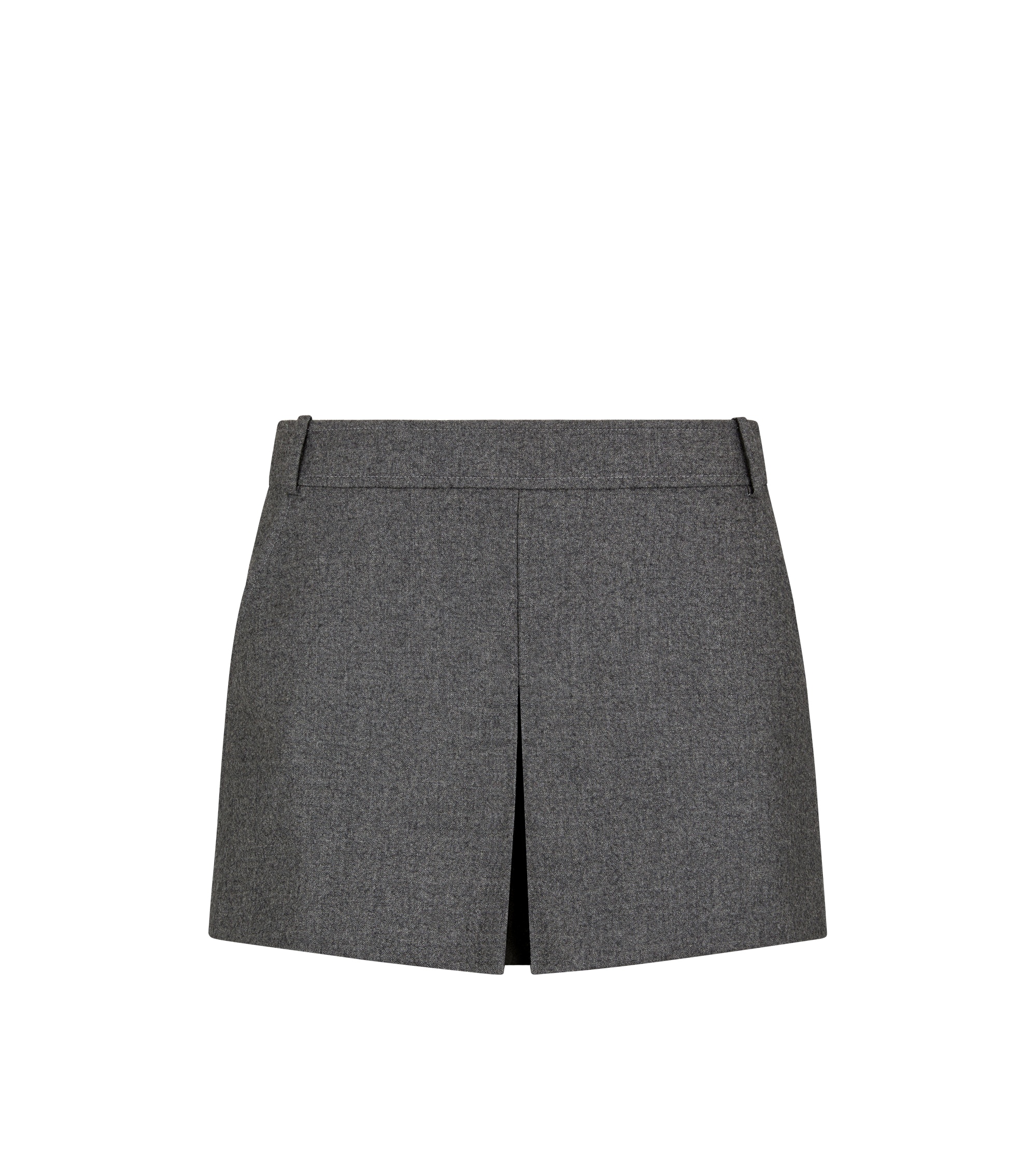 CASHMERE FLANNEL TAILORED PLEATED SKORT